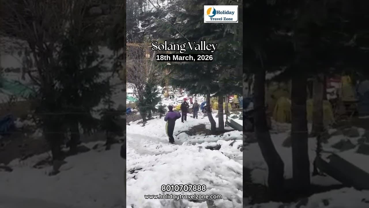 Snowfall Fun in Solang Valley 